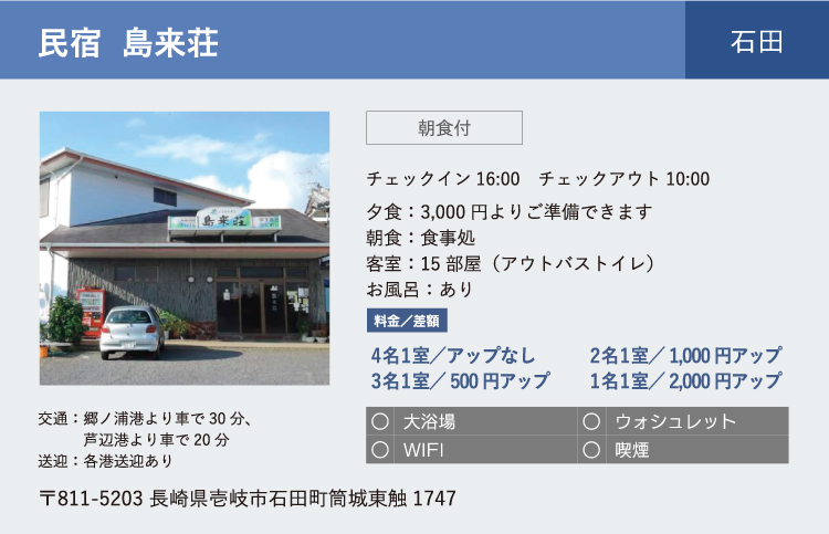 民宿 島来荘